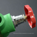 Hot PN25 Plastic PPR Pipe Fitting Gate Valve With Brass Spare Parts